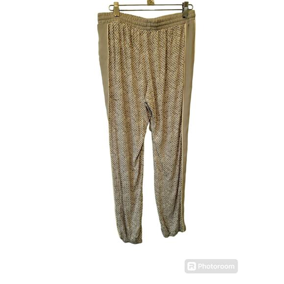 Simply Vera Wang Pants SzM Pull On Lounge Elastic Waistband Tie Waist Gray White - Picture 2 of 6